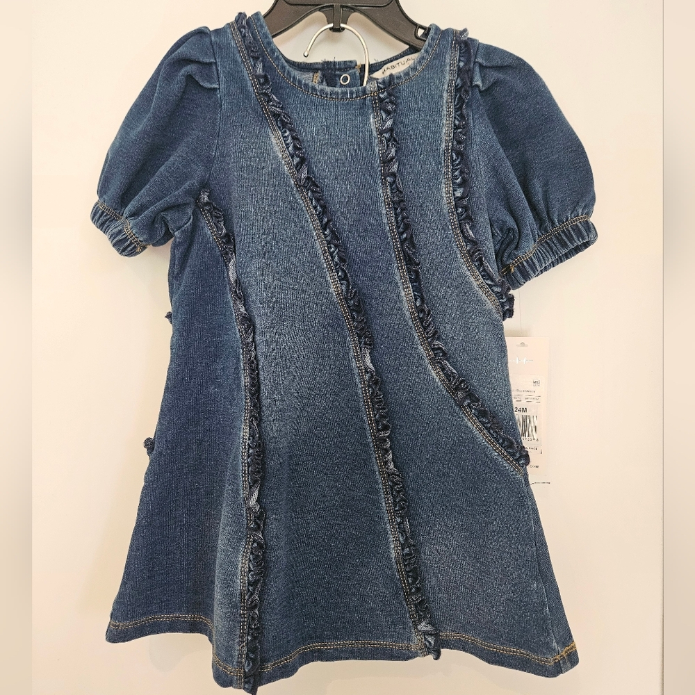 Habitual Kids Asymmetric Ruffle Dress